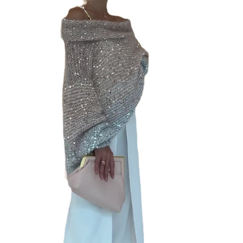 Luna losse one-shoulder trui