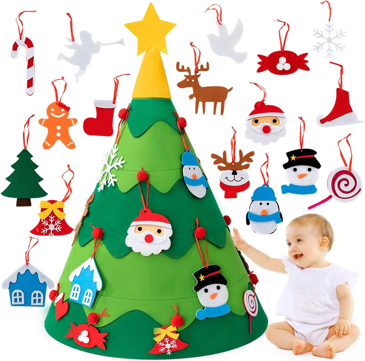 Montessori 3D Kerstboom™ | Creatief en leerzaam kennismaken met kerst