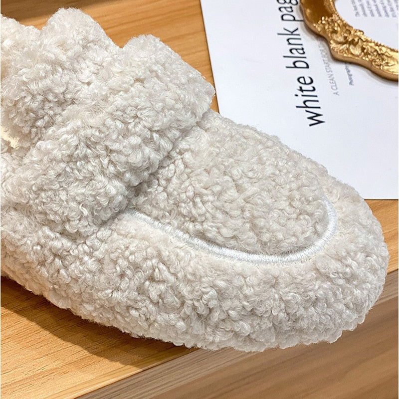 Gisela warme pluche schoenen