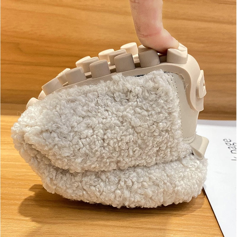 Gisela warme pluche schoenen
