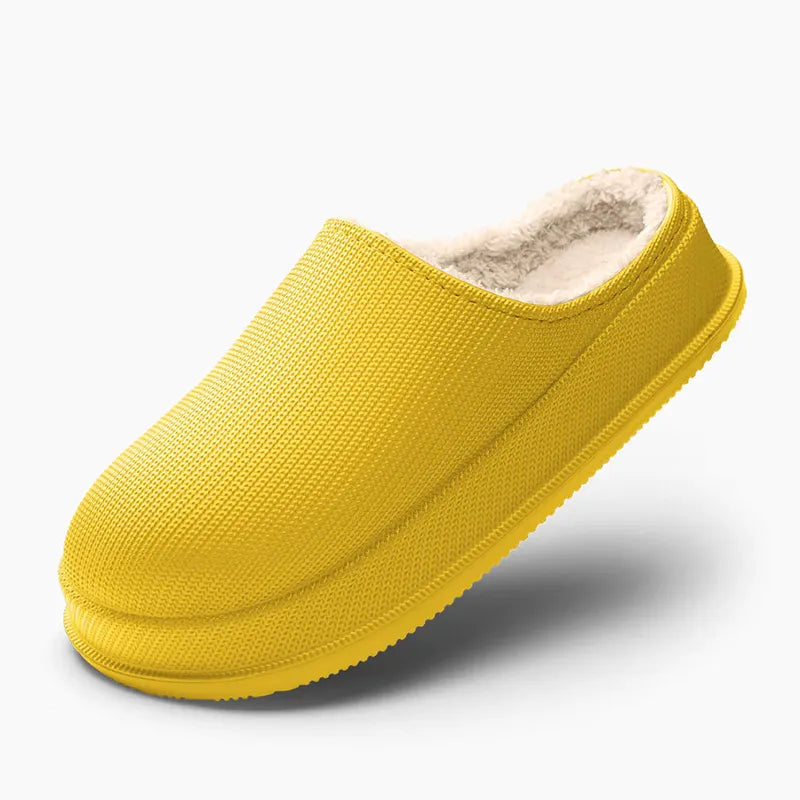 CuddlySteps pluizige pantoffels met antislipzool