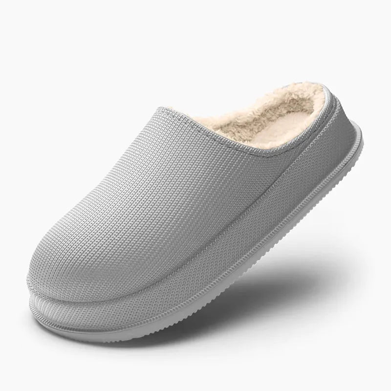 CuddlySteps pluizige pantoffels met antislipzool