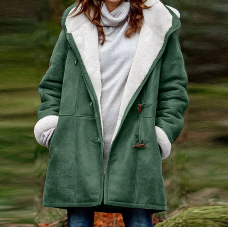 Helena oversized winterjas met fleecevoering