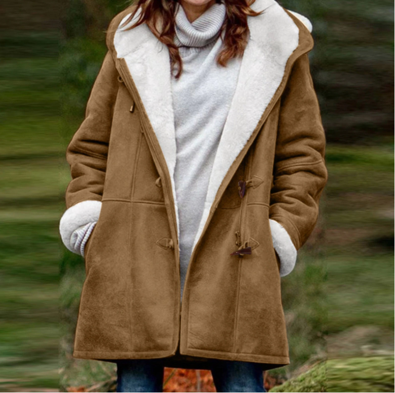 Helena oversized winterjas met fleecevoering