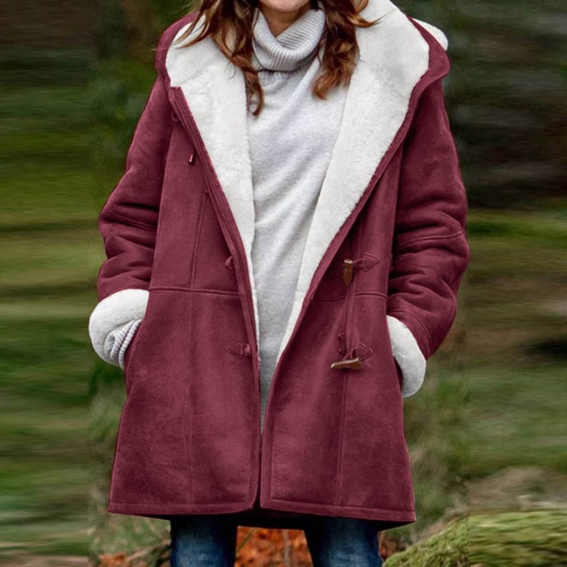 Helena oversized winterjas met fleecevoering