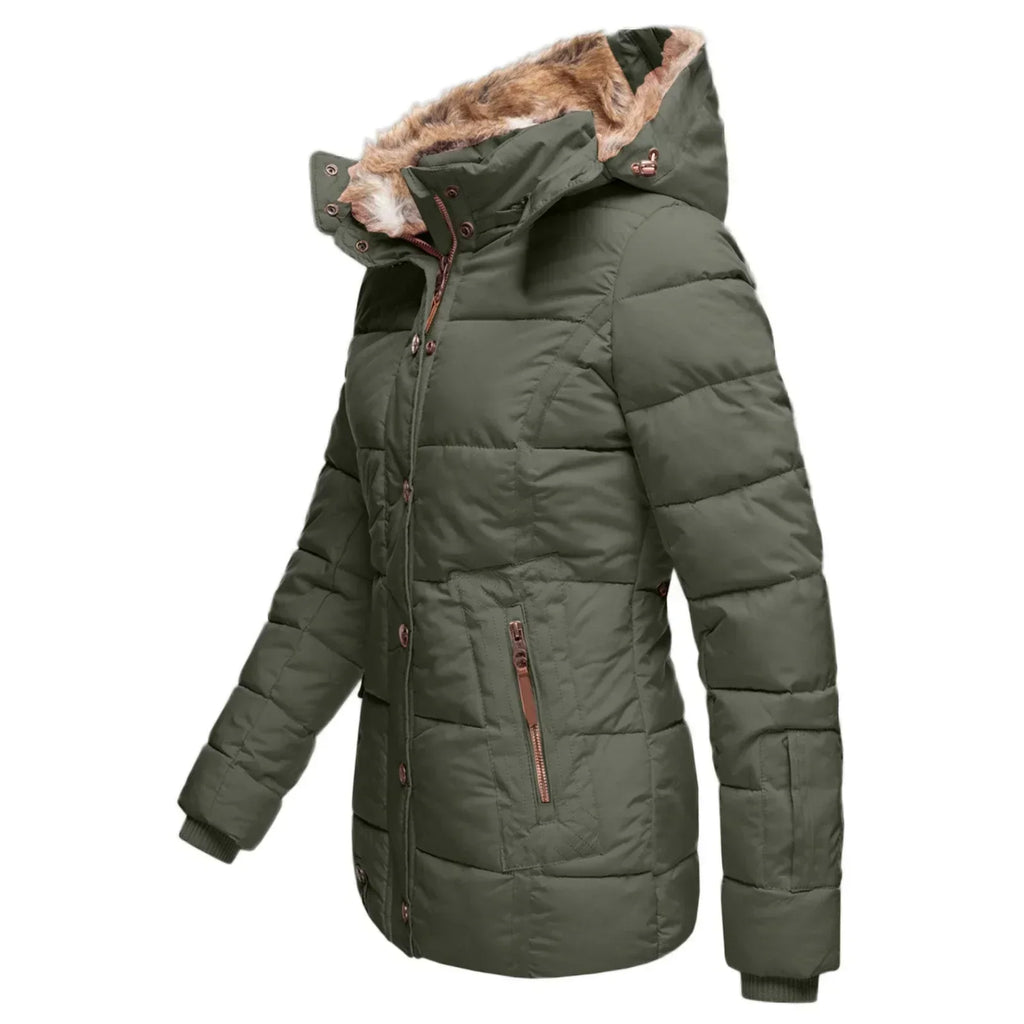 Greta damesjas met capuchon