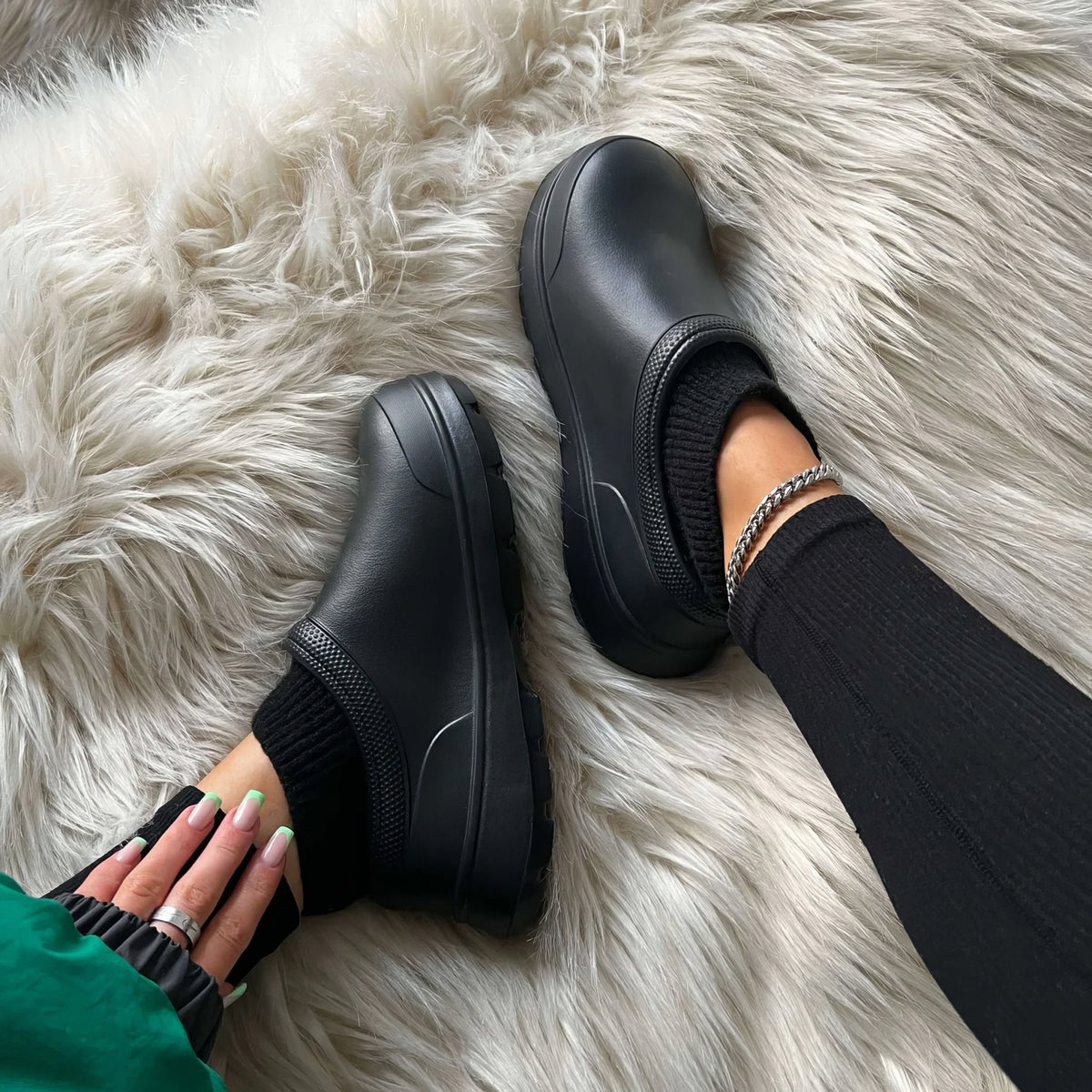 ComfyGrip gevoerde schoenen met antislipzool