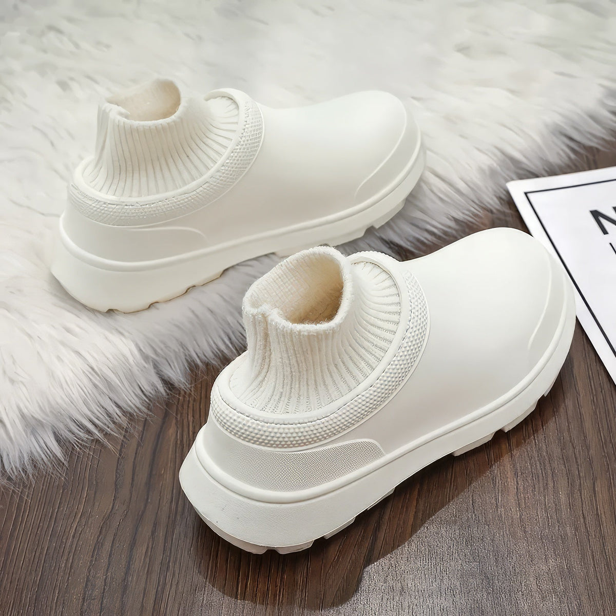 ComfyGrip gevoerde schoenen met antislipzool