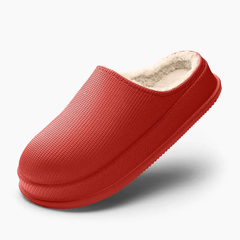 CuddlySteps pluizige pantoffels met antislipzool